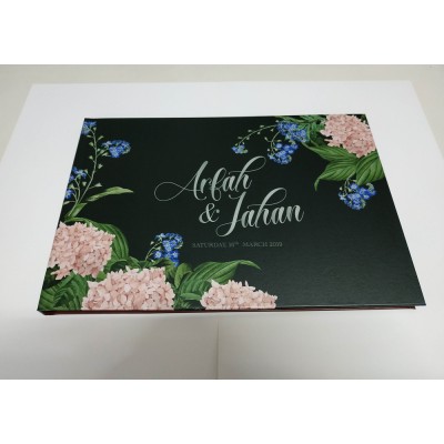 Guest Book Kahwin Floral 3